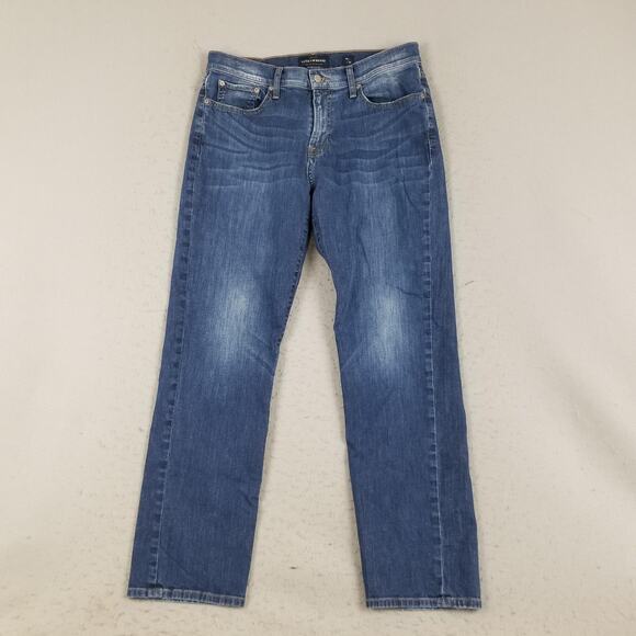 Lucky Brand Jeans Mens 34x32 Blue 221 Straight Stretch Zip Fly Straight Leg - Picture 1 of 16